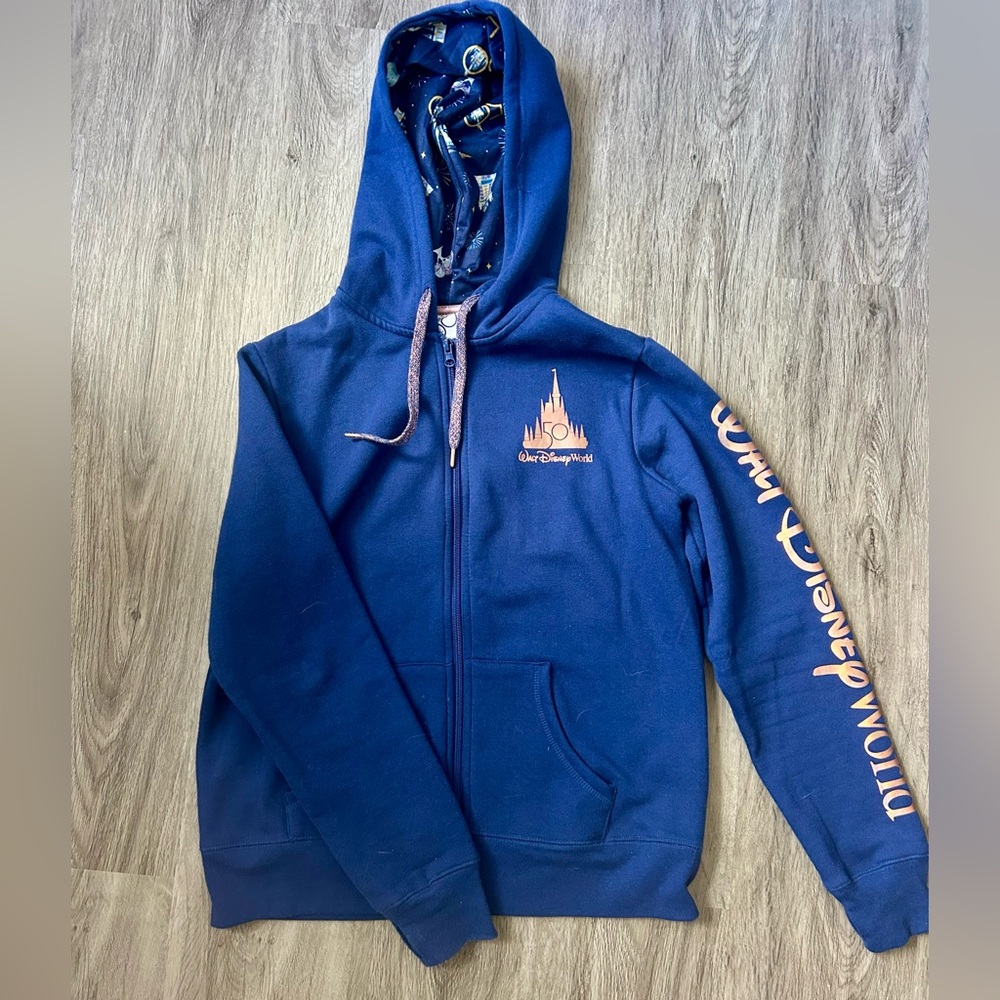 Disney Mickey Mouse and Friends Full Zip Hoodie 50th Anniversary Size M